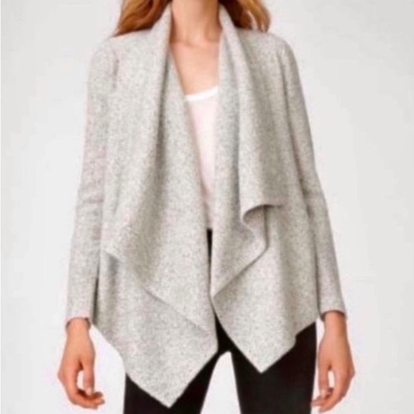 Club Monaco Wool Grey Drapey Cardigan - Picture 1 of 8